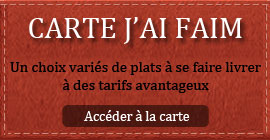 Accéder à la carte j'ai faim